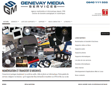 Tablet Screenshot of genevay-media-services.ch